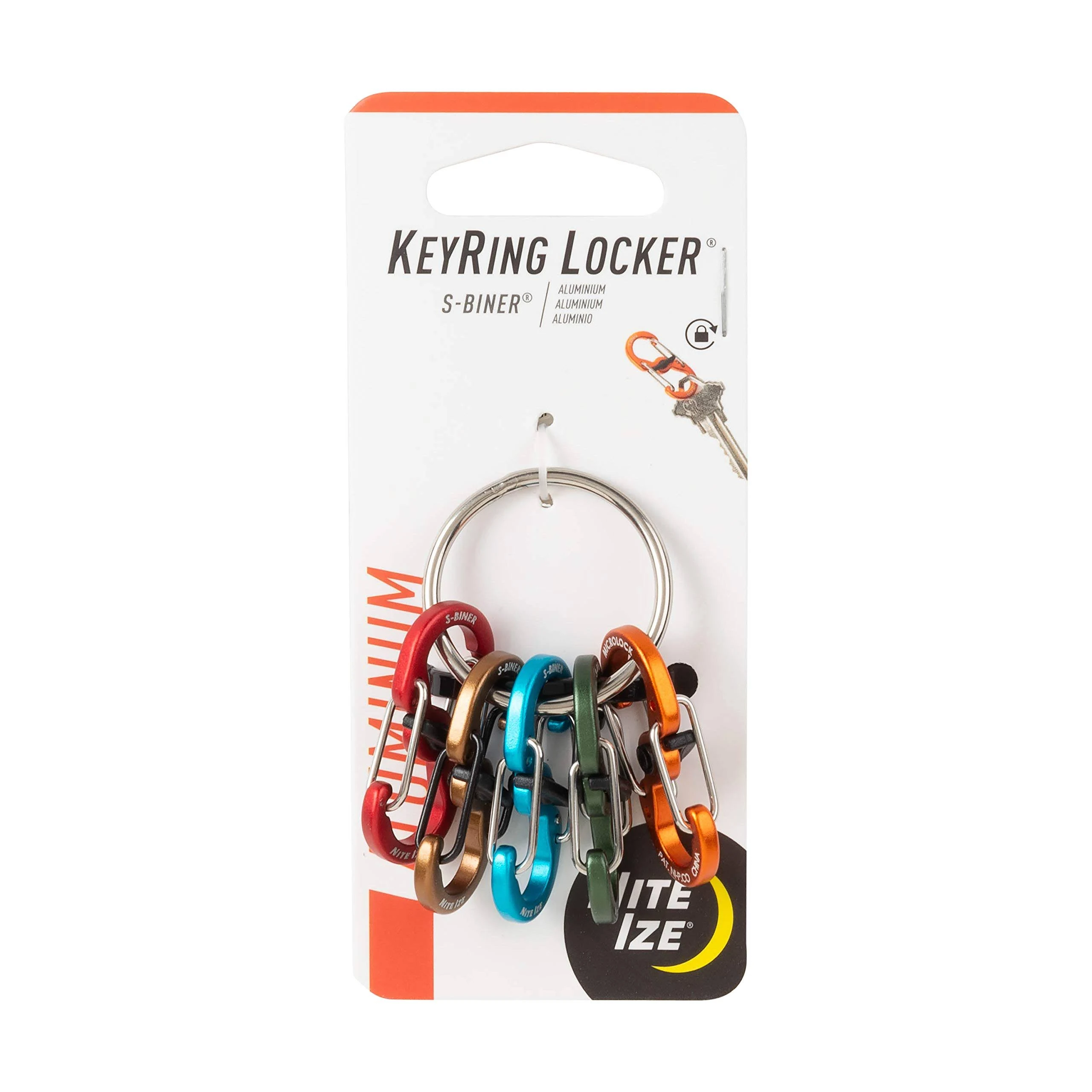 Nite Ize Aluminum Keyring Locker S-Biner