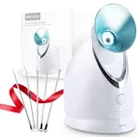 EZBASICS Facial Steamer Ionic Face Steamer for Home Facial, Warm Mist Humidifier Atomizer for Face Sauna Spa Sinuses Moi