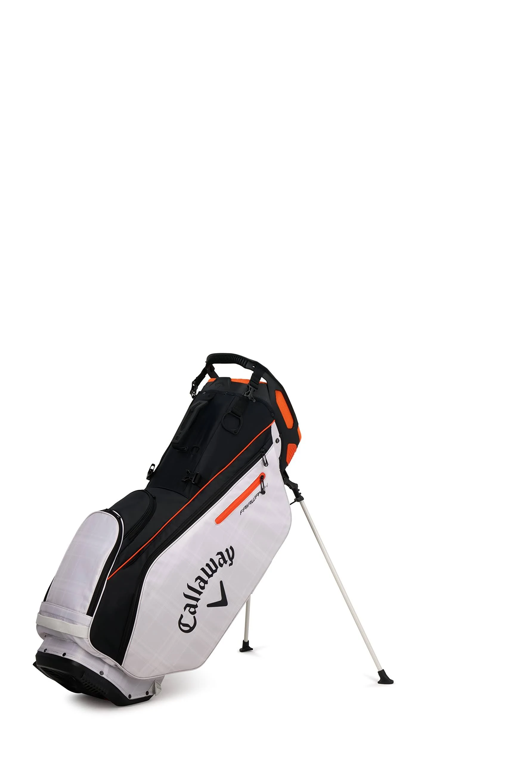 Callaway Fairway 14 Stand Bag Black/Cream Plaid/Orange