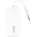 Twelve South AirFly SE, Bluetooth Wireless Audio Transmitter for AirPods/Wireless or Noise-Cancelling Headphones Use with Any 3.5 mm Audio Jack on Airplanes, Gym Equipment or iPad/Tablets