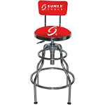 Chrome Hydraulic Shop Stool