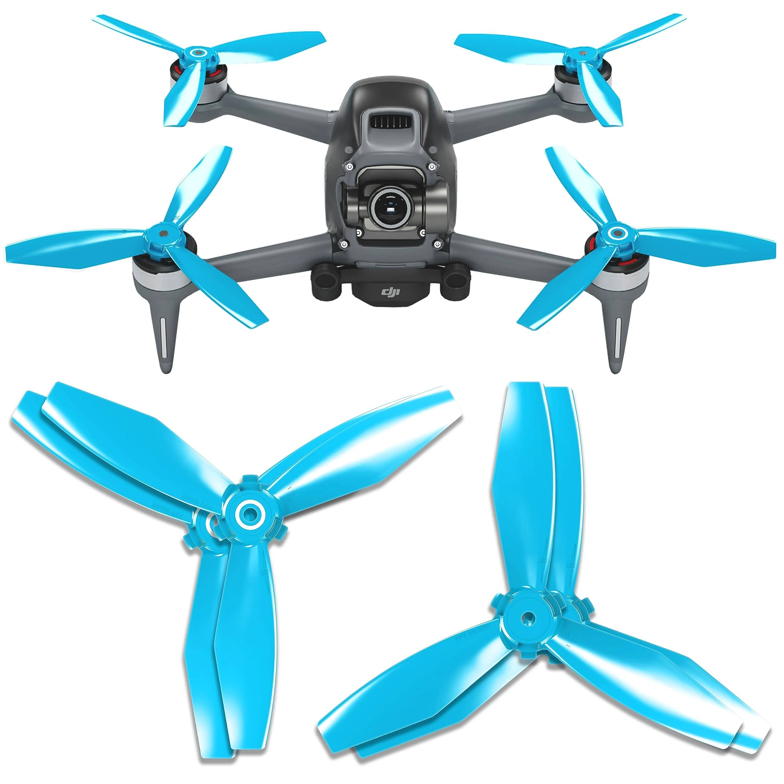 Ludicrous Propellers for DJI FPV Blue 4