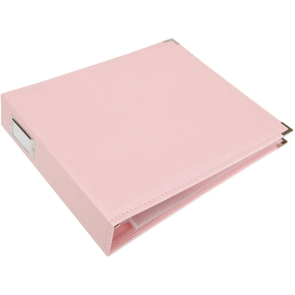 We R Memory Keepers 12x12 Photo Album Pretty Pink Protect Memories & Photos, Acid-free Leather, Snag-free Rings, Includes 5 Page Protectors, Scrapbooking