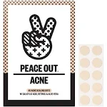 Peace Out Skincare Acne Dots. Hydrocolloid Anti-Acne Pimple Patches with Salicylic Acid and Vitamin A to Quickly Clear Blemishes (20 dots)