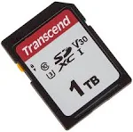 Transcend TS1TSDC300S 1TB SDXC UHS-I U3 V30 Memory Card