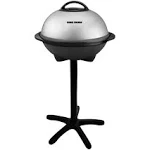 George Foreman, Silver, 12+ Servings Upto 15 Indoor/Outdoor Electric Grill, GGR50B, REGULAR