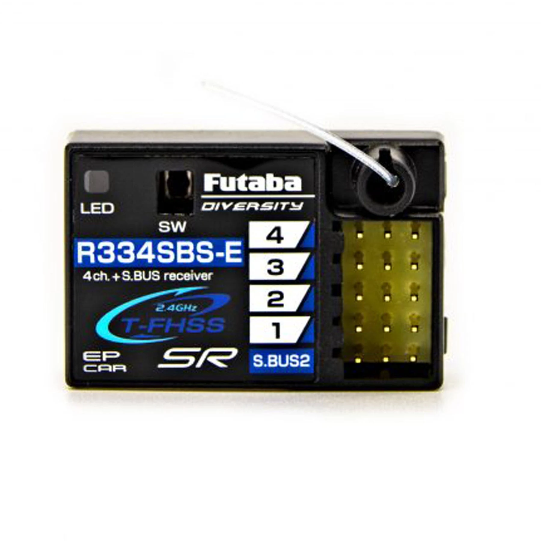 Futaba R334SBS-E Super Response T-FHSS 4-Channel Receiver 01102152-3