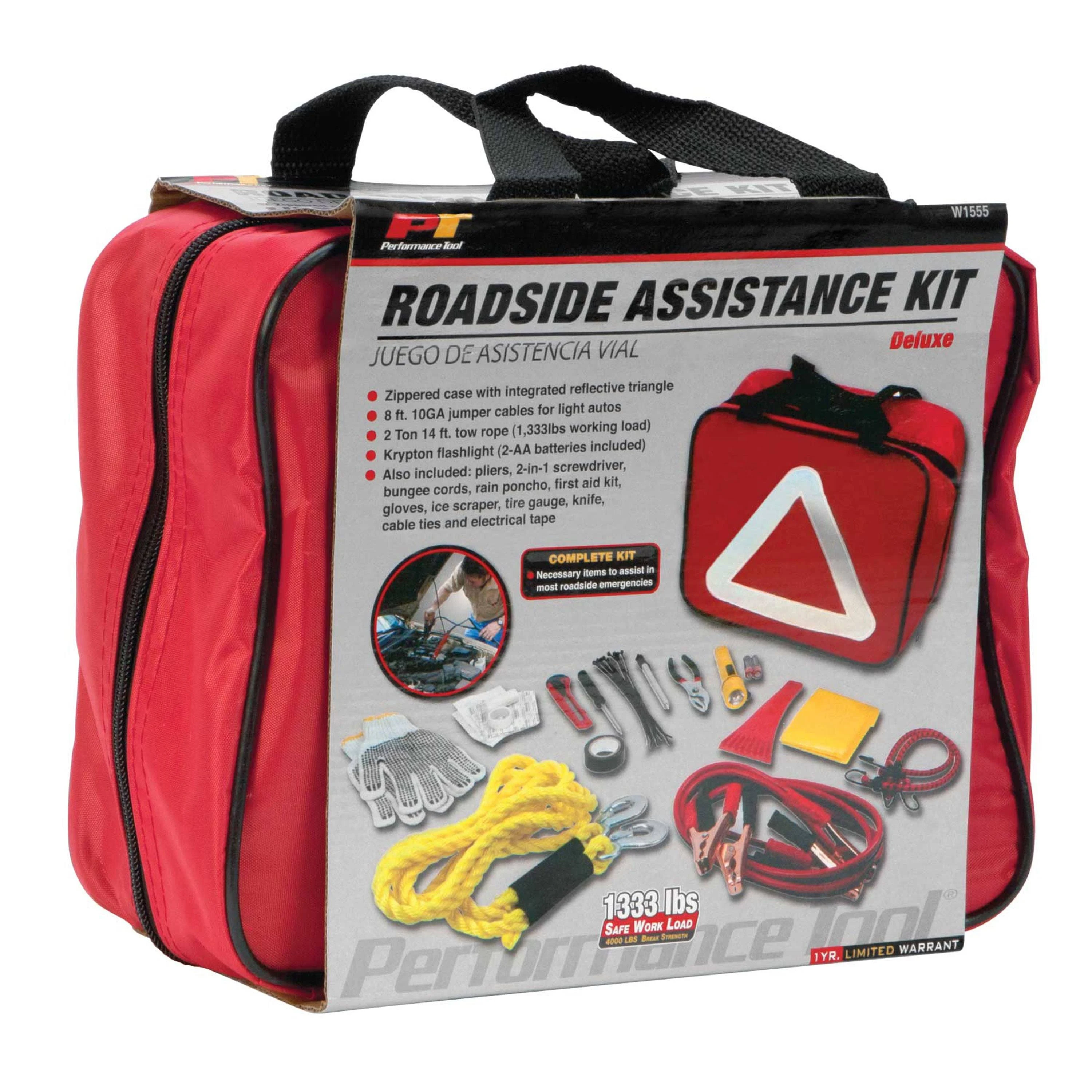 Performance Tool W1555 Deluxe Roadside Assistance Kit