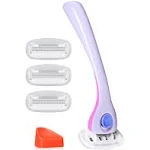 Billie Razors for Women Shave Kit Womens Razor + 4 x 5-Blade Razor Refills + Magnetic Holder Dreampop