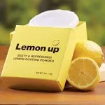 Limited Edition Lemon Up Dusting Powder 4 Oz! Lemony Scent Talc-Free Body Powder with Soft Puff! Made from Aloe Powder, Kaolin Clay, Jojoba Oil & Shea