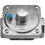 Natural Gas Adjustable Regulator for Gas Fire Pits, Fireplaces Grills. 3 in. WC to 6 in. WC Output, 1/2 in. NPT Fittings