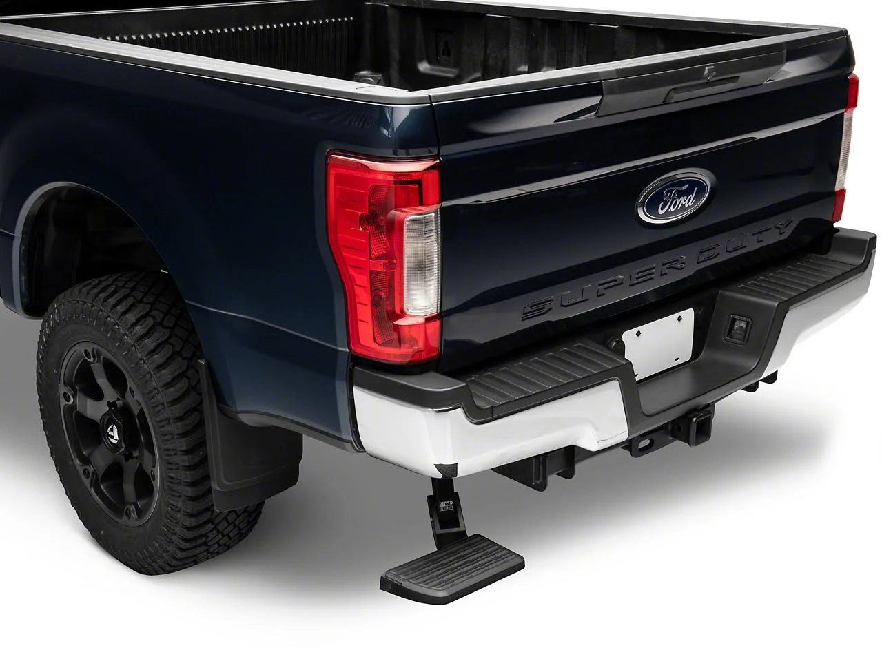 AMP Research® 75313-01A Side Steps - Powdercoated Black, Aluminum, Rear Mount, Direct Fit, Sold individually