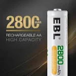 EBL AA Rechargeable Batteries 16 Pack