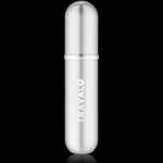 Travalo Classic HD Perfume Atomizer | Genie-S TSA Approved Travel Perfume Bottle Refillable | Reusable Airtight Easy-Fill Mini Pump Sprayer | Lightweight Elegant Design w/Volume Window Silver 0.17oz