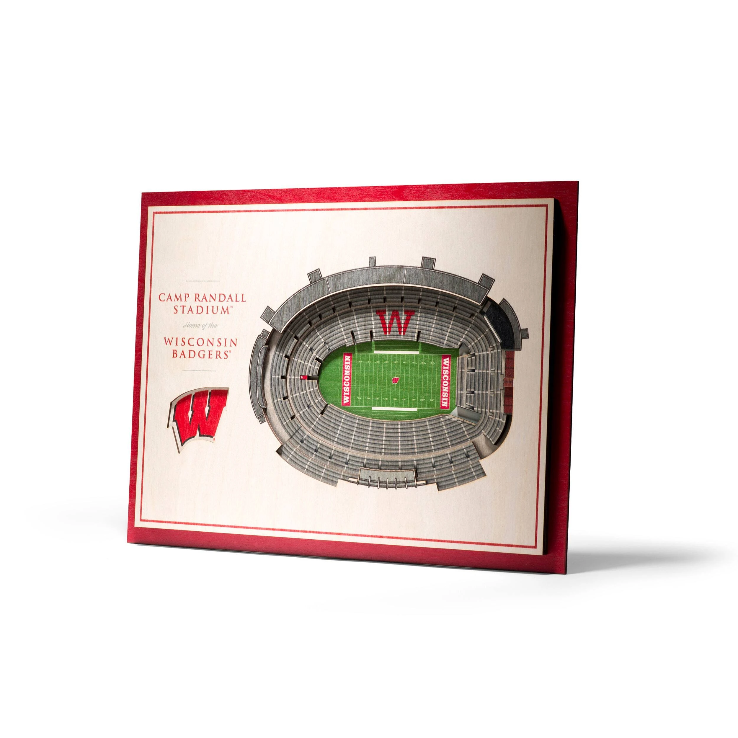 YouTheFan NCAA Wisconsin Badgers 5-Layer StadiumView 3D Wall Art - Camp Randall Stadium