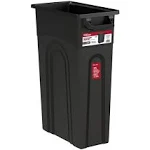 United Solutions 23 Gal Highboy Waste Container Black