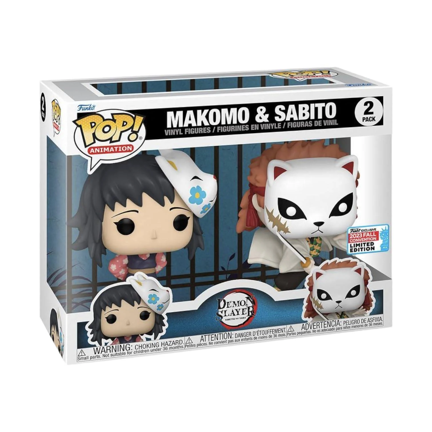 Funko Pop! Animation Demon Slayer - Makomo and Sabito 2 Pack NYCC 2023 Shared Exclusive