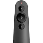 Logitech R500s Laser Presentation Remote Clicker with Dual Connectivity Bluetooth or USB for Powerpoint, Keynote, Google Slides, Wireless Presenter - Black (Class 1 Laser)