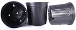 Seed Kingdom 12 New Plastic Nursery 3 Gallon Trade Pot ~ Actual Volume: 2.296 Gallons