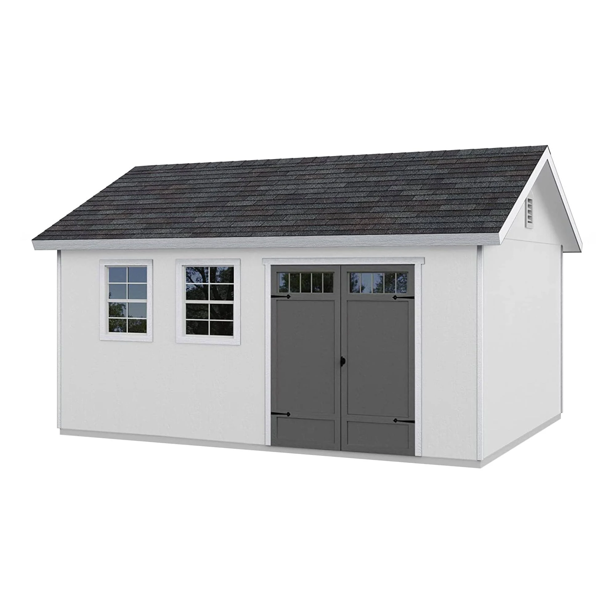 Handy Home Products Scarsdale 12 ft. W x 16 ft. D Wood Storage Shed with Floor