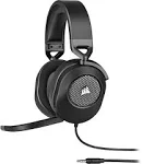 Corsair HS65 SURROUND Gaming Headset (Leatherette Memory Foam Ear Pads, Dolby Audio 7.1 Surround Sound on PC and Mac, SonarWorks SoundID Technology, Multi-Platform Compatibility) Carbon