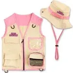 Kidz Xplore Outdoor Adventure Kit for Young Kids - Cargo Vest and Hat Set