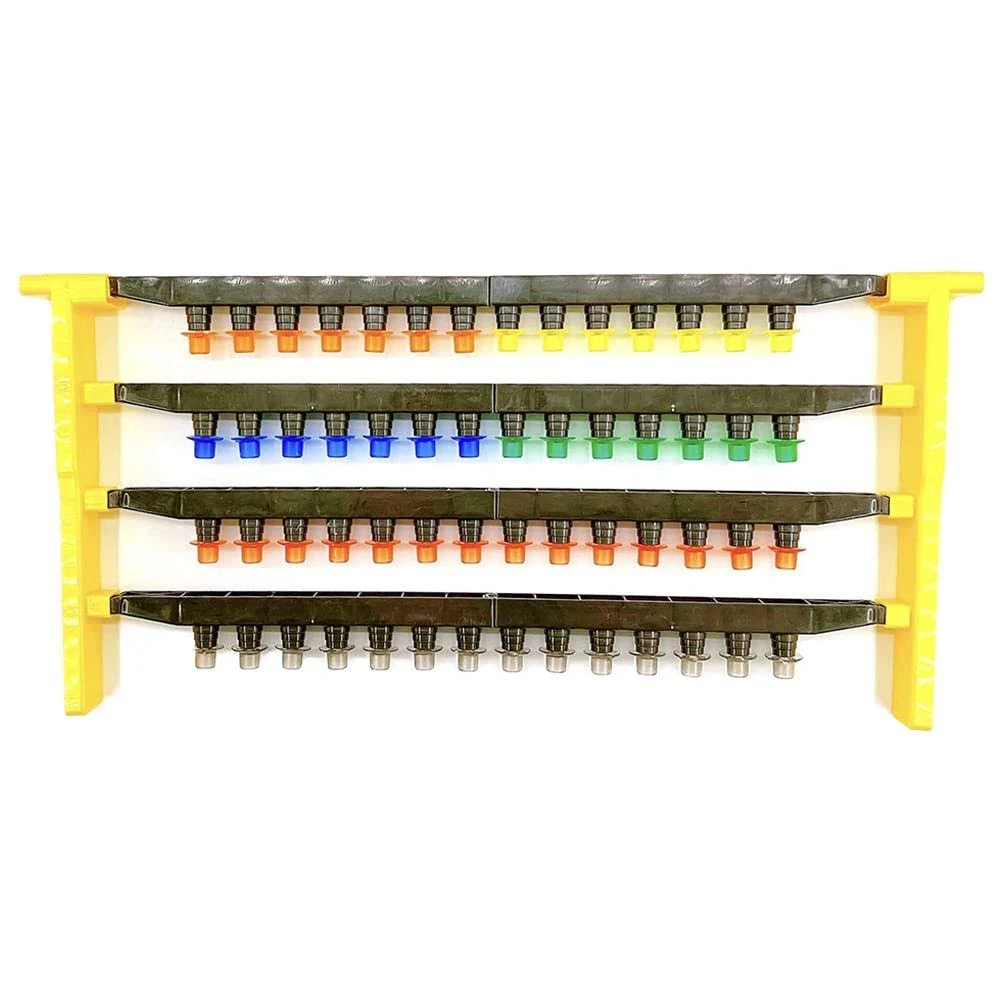 JZBZ Beekeeping Queen Cell Cup Holder Frame Bar Set and 50 pcs Queen bee Rearing Cell Cups for Apiculture