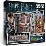 Wrebbit3D Harry Potter Diagon Alley 3D Puzzle for Teens and Adults | 450 Real Jigsaw Puzzle Pieces | Not Just an Ordinary Model Kit for Adults for Harry Potter Fans