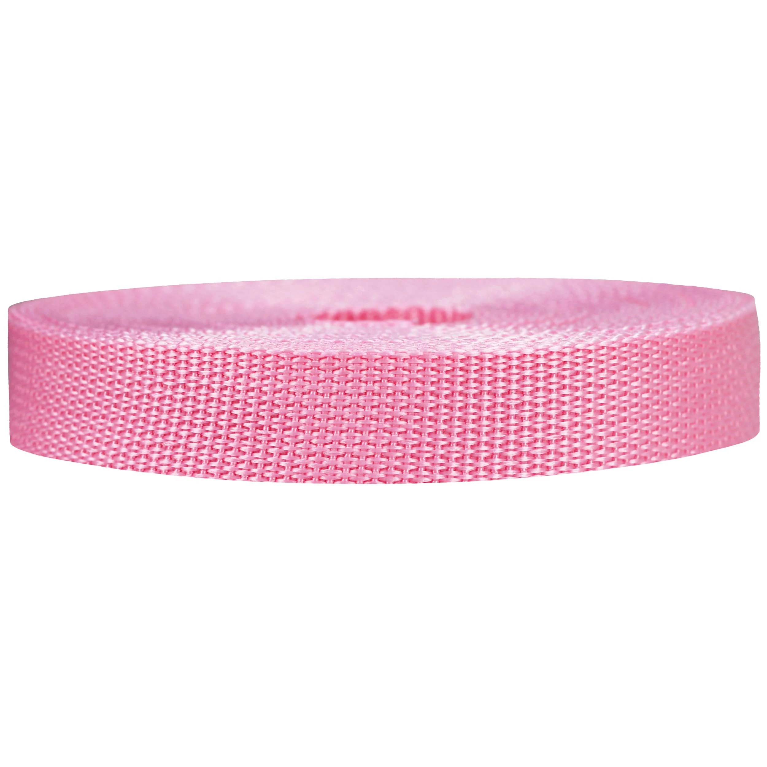 Strapworks Lightweight Polypropylene Webbing 3/4 Inches by 10 Yard, Pink