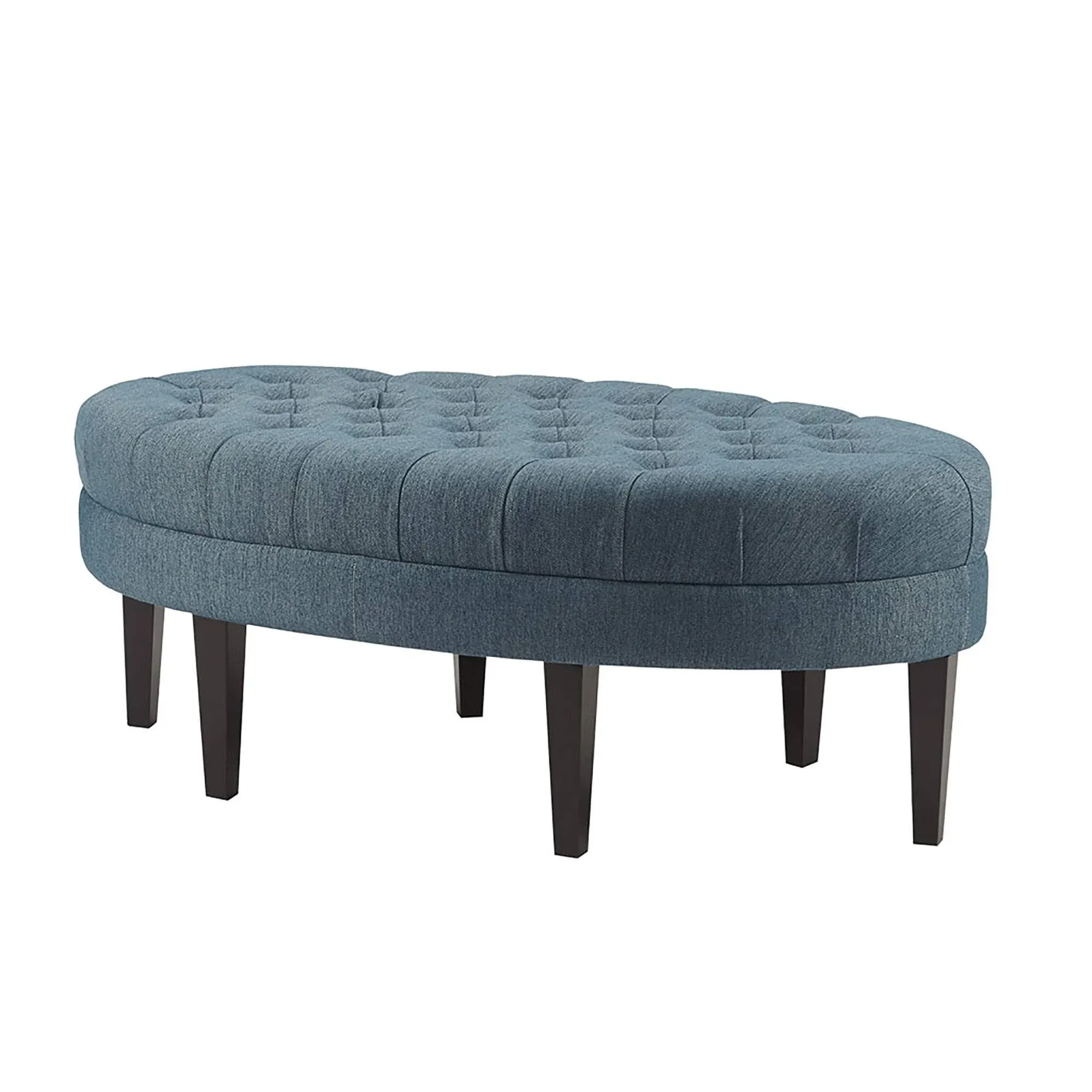 Madison Park Martin Surfboard Tufted Ottoman in Blue - Olliix FUR101-0044