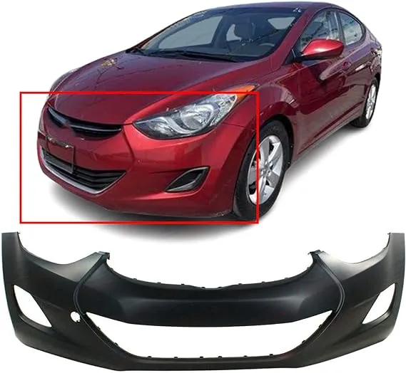 Primed Front Bumper Cover For 2012-2013 Hyundai Elantra Sedan GLS GL L Limited