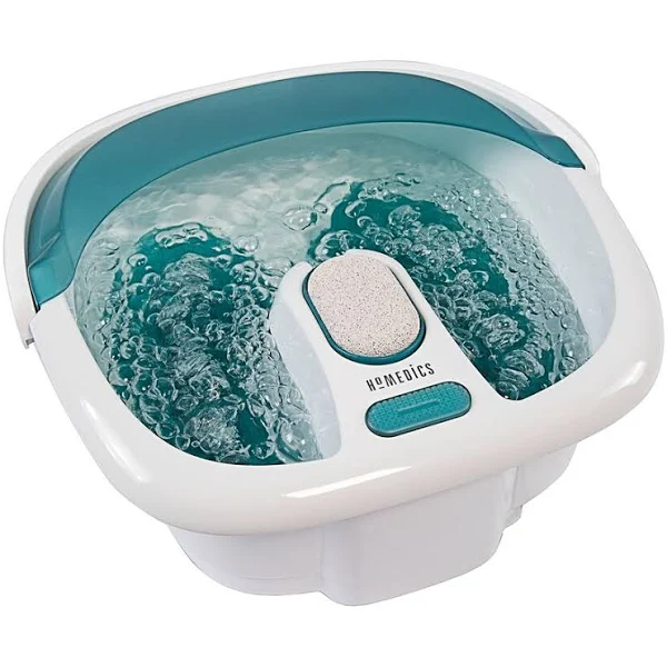 Homedics Bubble Spa Elite Footbath with Easy-Tote Handle, White