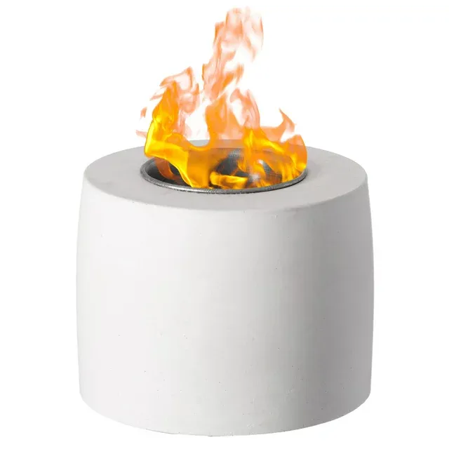 Hexagon Tabletop Fire Pit | Rubbing Alcohol Fireplace Indoor Outdoor Portable Fire Concrete Bowl Pot Fireplace HEX