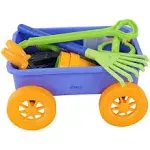 Garden Wagon &amp; Tools Toy Set Premium 15Piece Gardening Tools &amp; Wagon Toy Set – S