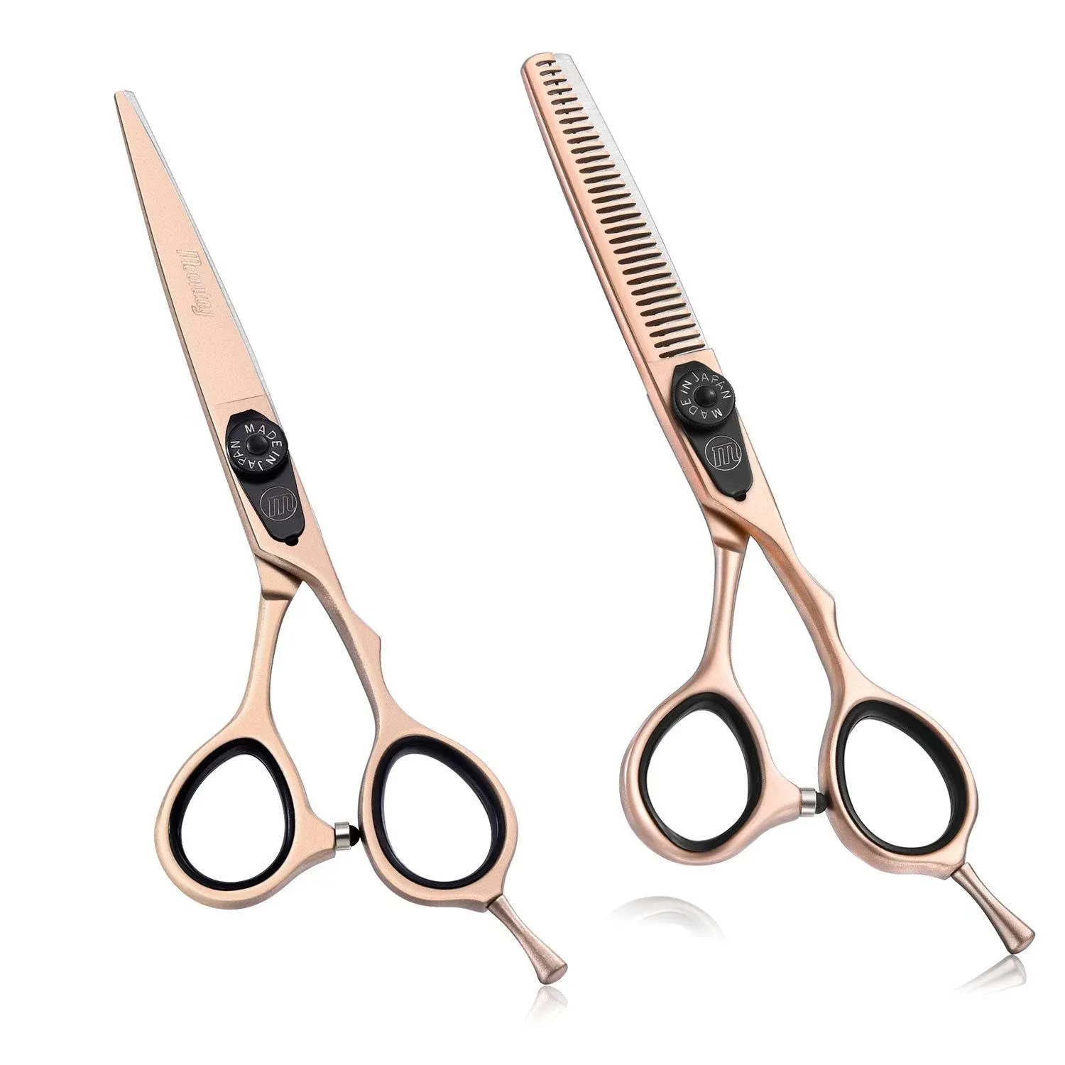 Moontay 6.0" Hair Cutting Scissor Thinning Shear Set, Professional Barber ...