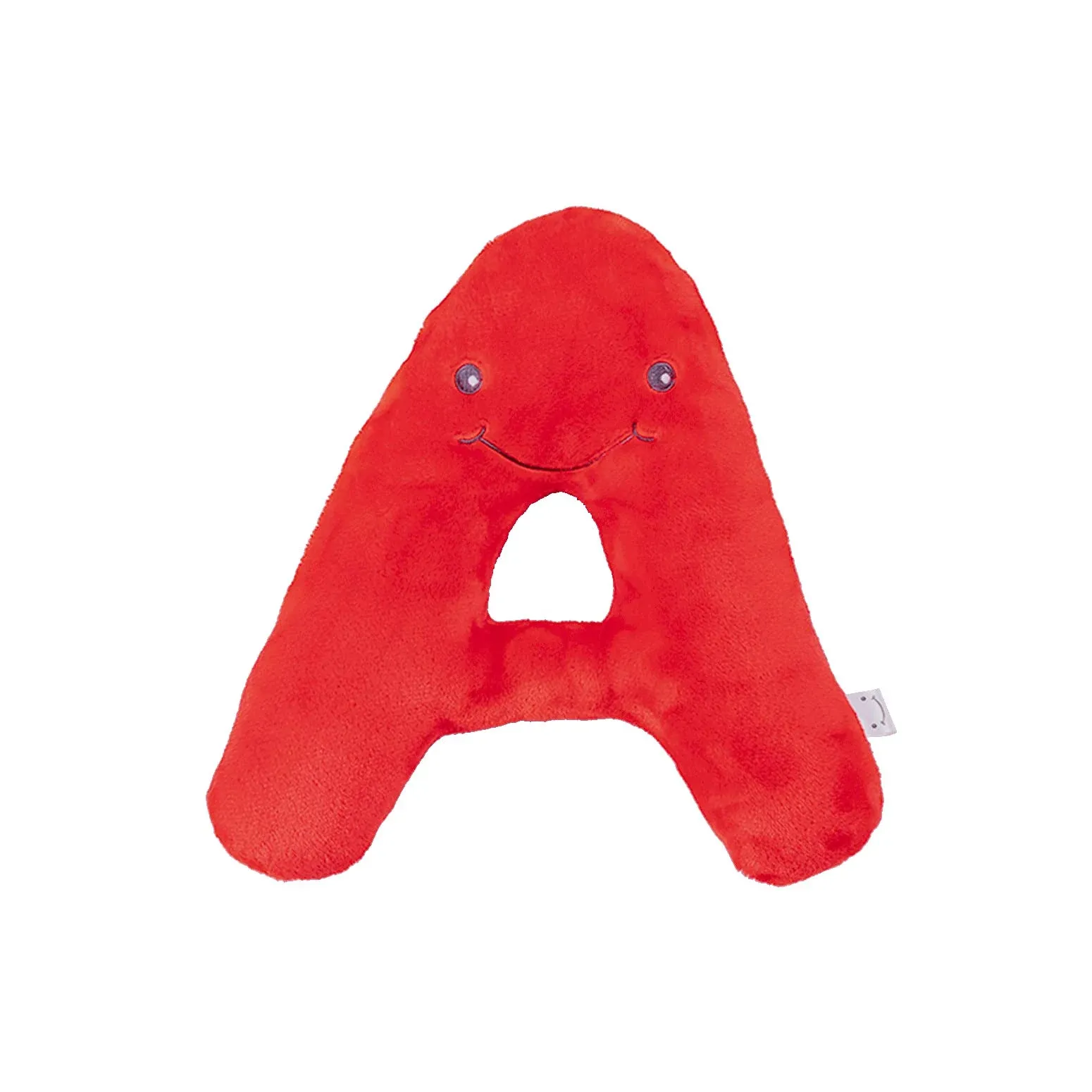 Educational Plush Letter A - Ruby Red Large 11" Stuffed Alphabet - Machine Washable Toys - Perfect Learning Language Awareness and ABCs Recognition Gifts for Kids, 3, 4, & 5 Year Olds