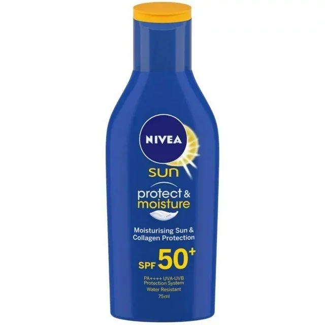 Nivea Sun Lotion, SPF 50,Water Resistant Sunscreen, 125 ml