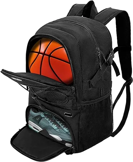 Basketball Backpack with Ball Compartment – Large Basketball Bag with Shoes compartment Sports Equipment Bag