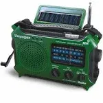 Kaito KA500 5-way Powered Solar Power,Dynamo Crank, Wind Up Emergency AM/FM/SW/NOAA Weather Alert Radio with Flashlight,Reading Lamp and Cellphone Charger, Yellow