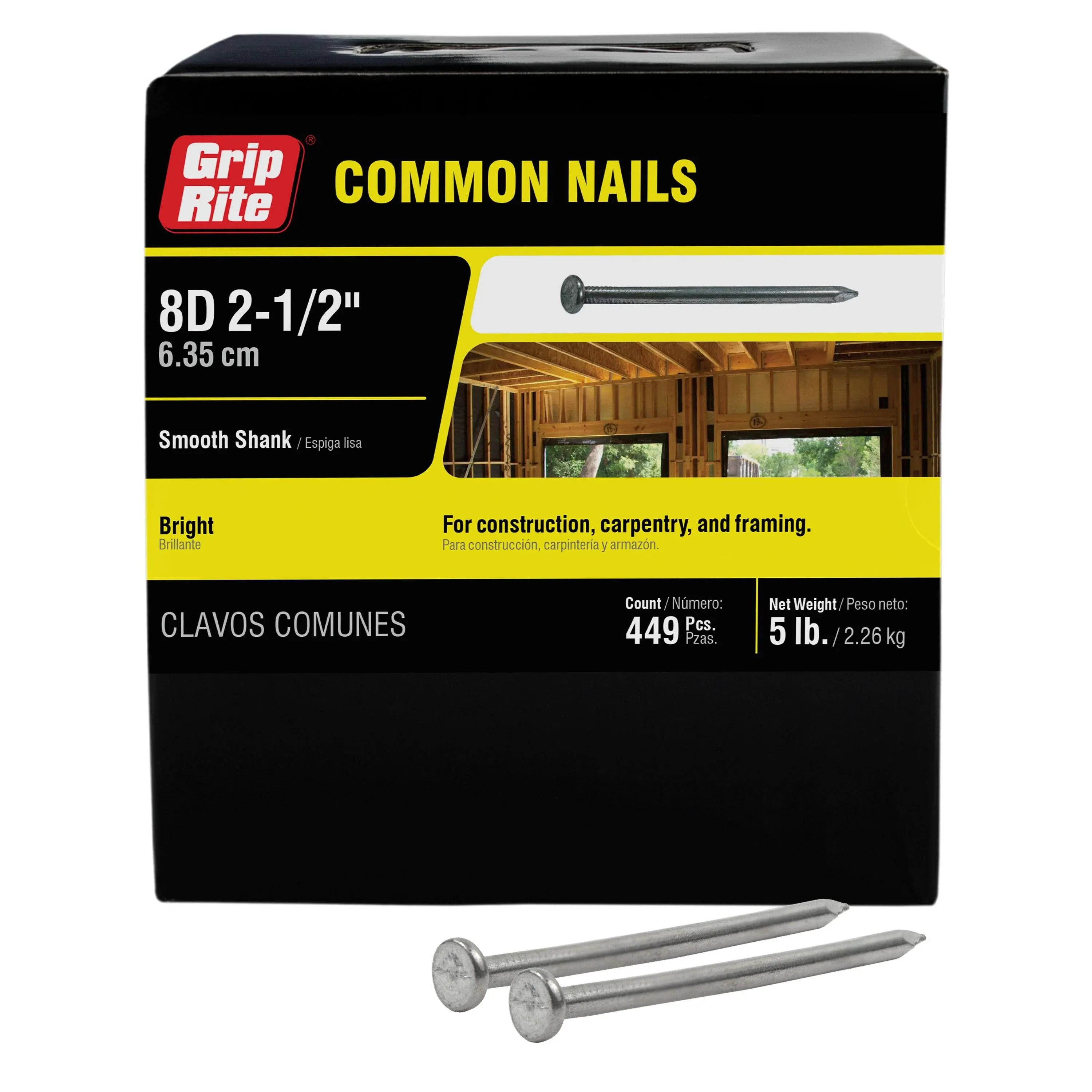 NAIL 8 BRT COMMON 5 LB