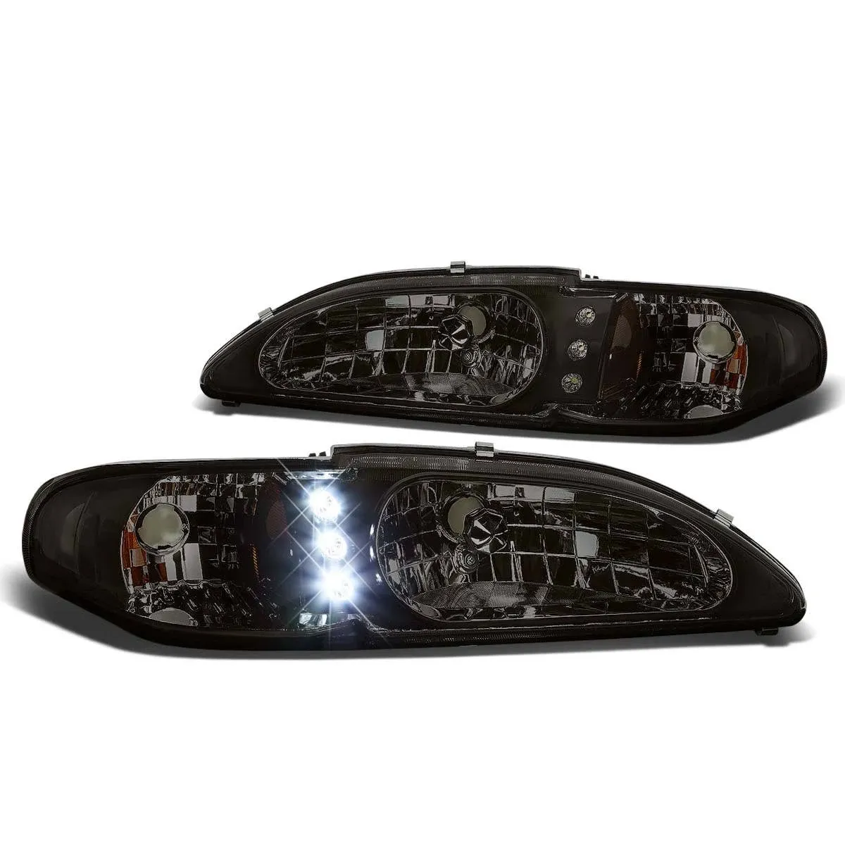 DNA MOTORING LED DRL Front Bumper Headlight/Lamps Replacement