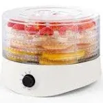 Commercial Chef 5 Trays Food Dehydrator Machine Dryer for Food,Fruit,Jer<wbr/>ky, 280W