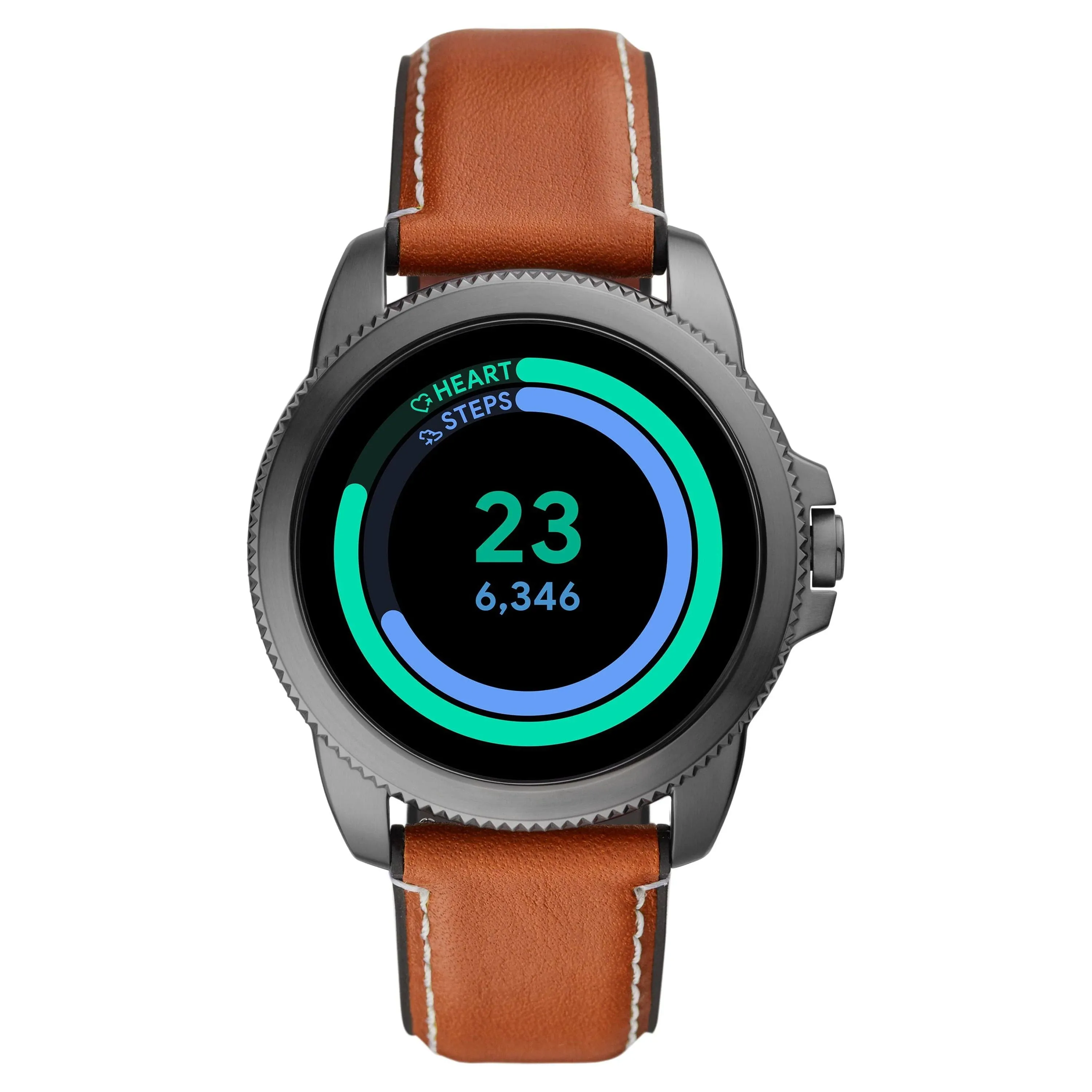 Fossil Men&#039;s Gen 5E 44mm Touchscreen Smartwatch - Brown Leather - FTW4055