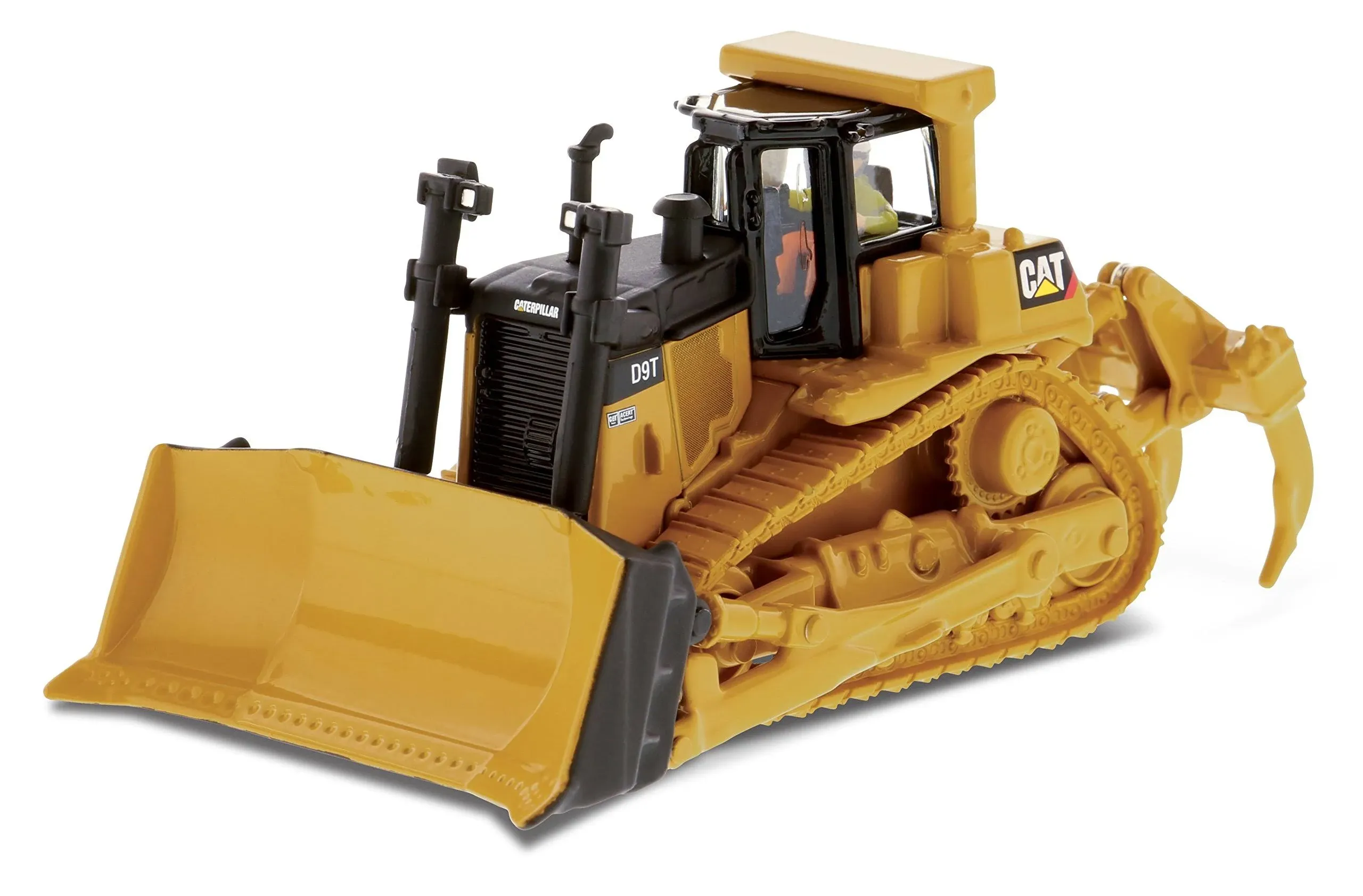 CAT Caterpillar D9T Track Type Tractor with Operator "High Line" Series 1/87 (HO) Scale Diecast Model by Diecast Masters