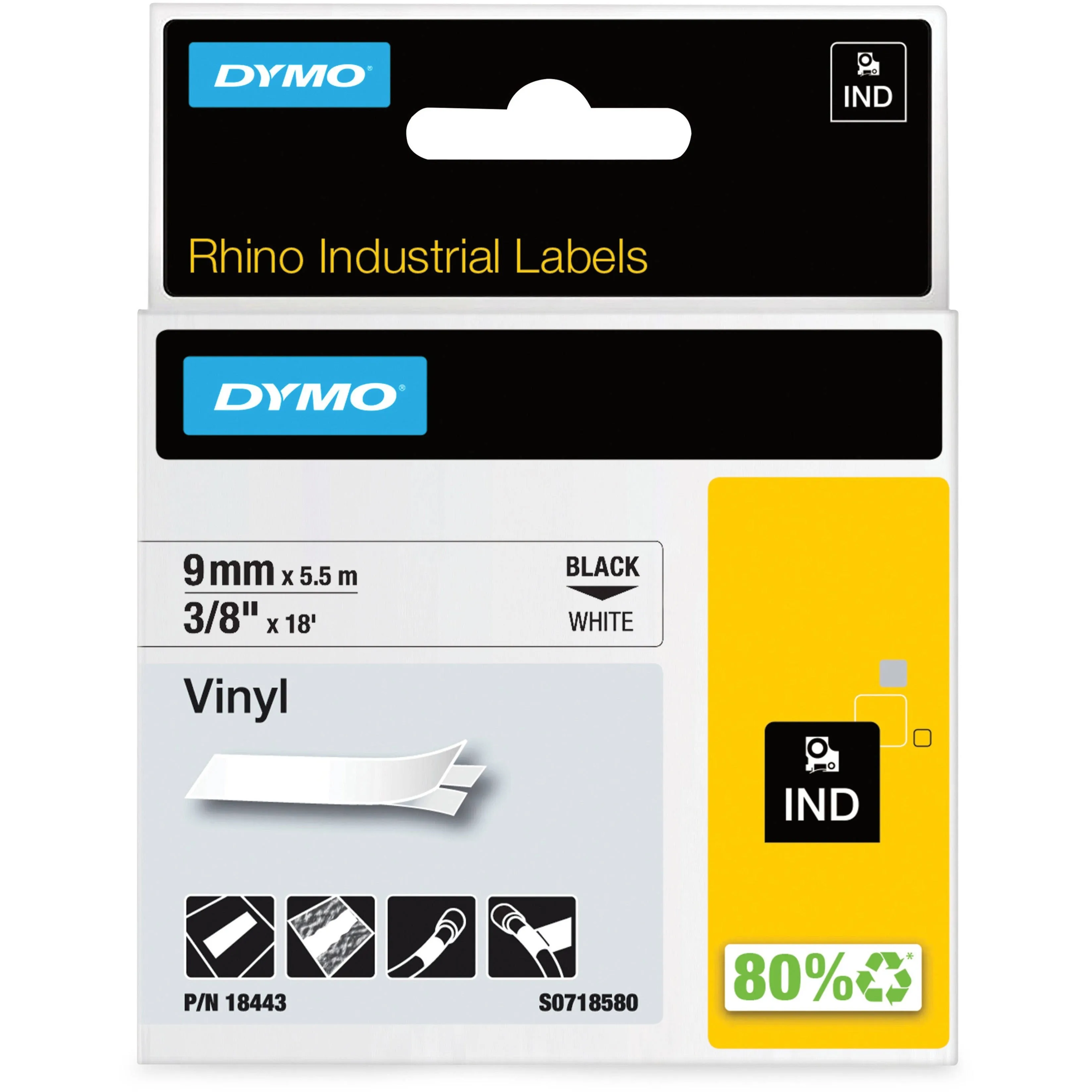 Dymo Rhino Industrial Vinyl Labels - 18443