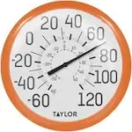 Taylor Precision Products Big and Bold Wall Indoor Outdoor Thermometer, 13.25 In