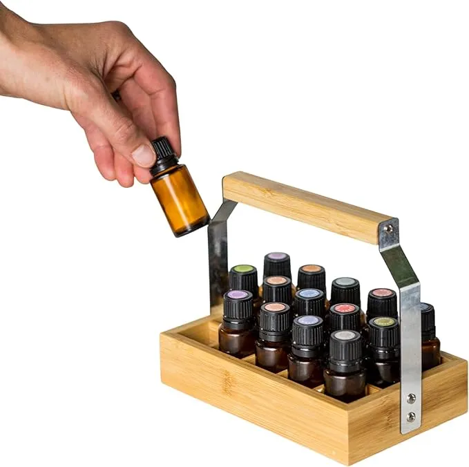 Bamboo Essential Oil Caddy