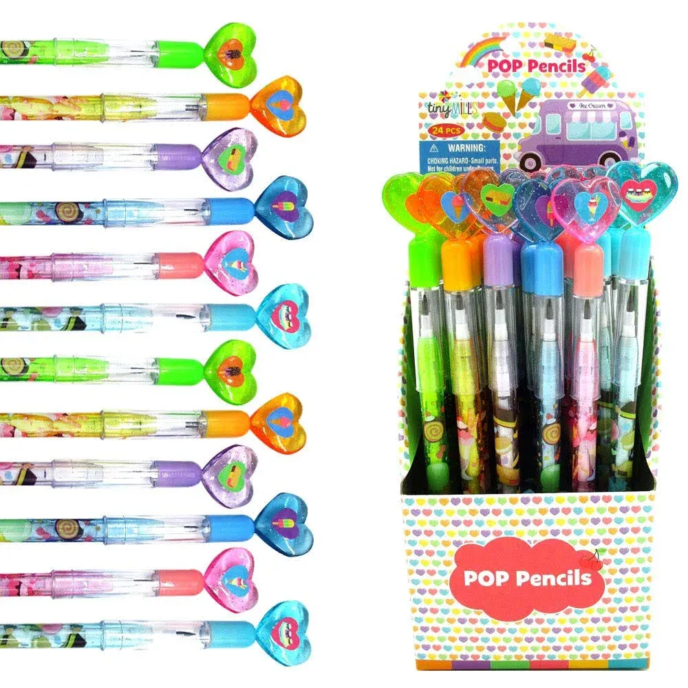 24 pcs Ice Cream Multi Point Pencils