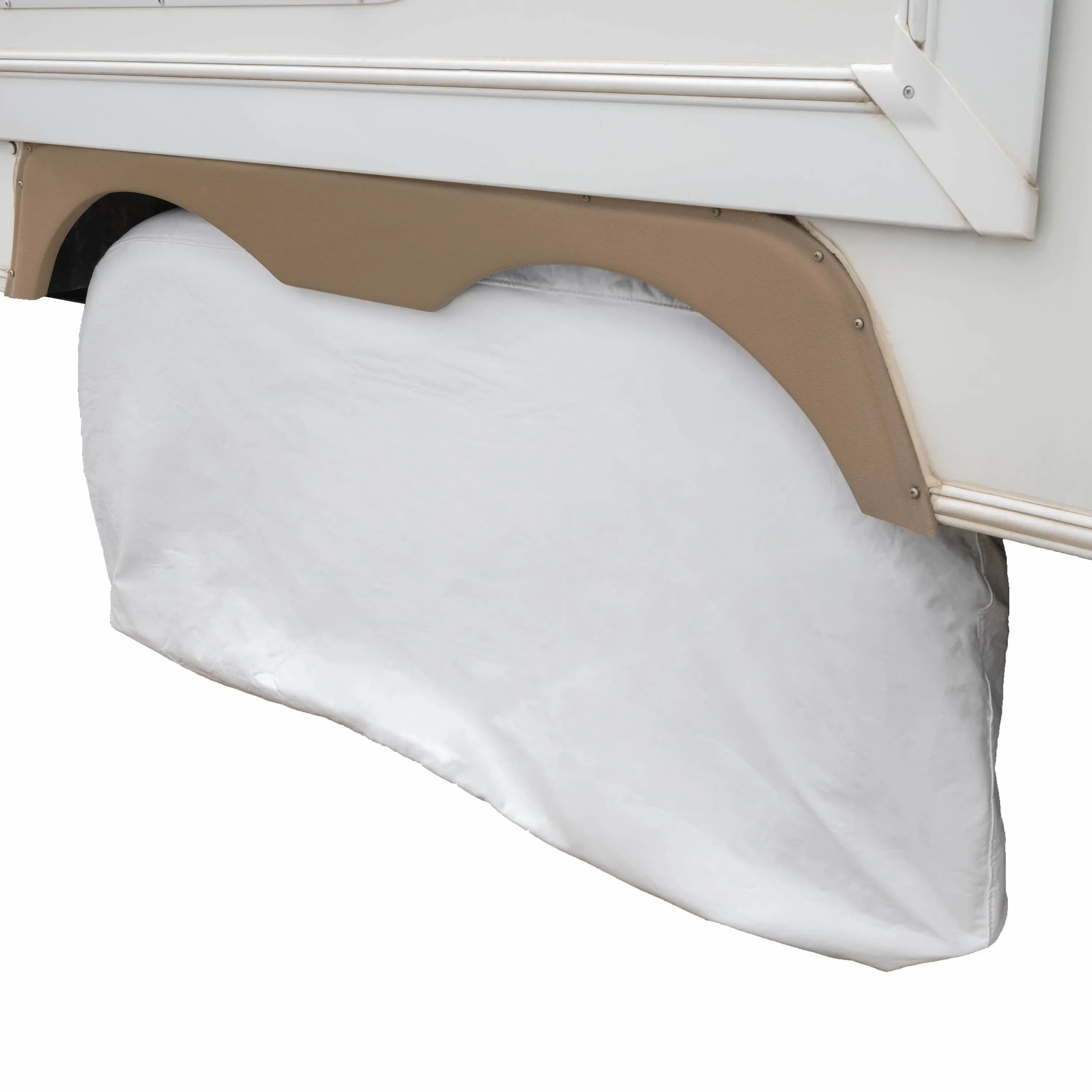 Modern Leisure® Sport RV Wheel Cover, Dual Axle, 30-33", White