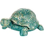 Cast Iron Turtle Key Hider Indoor Outdoor Statues Spare Key Holder Antique Gr...